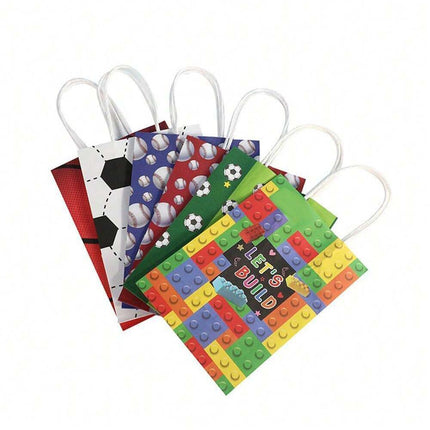30PCS Fashion Ball Kraft Paper Gift Bag Festivals gift tote bag Party Favor Bag