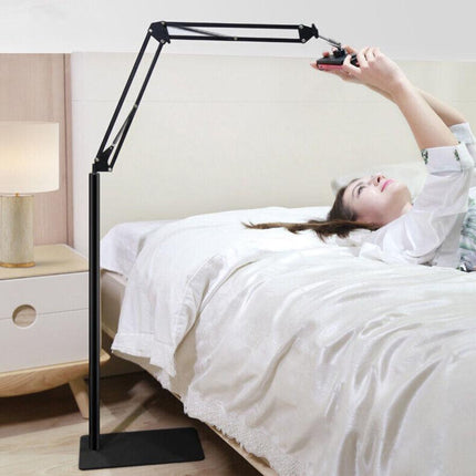 Hands Free Floor Stand Adjustable Bed Clip Holder For Tablet iPad iPhone Switch - Aimall
