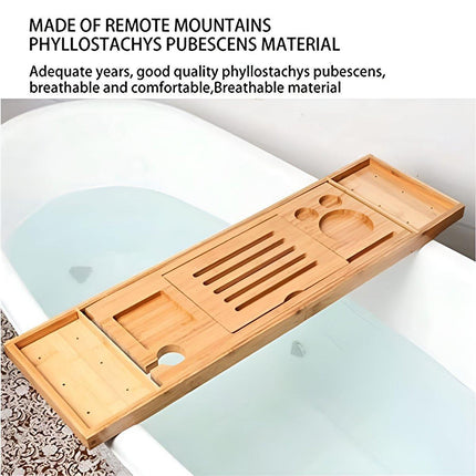 Eco-Friendly Bamboo Bathtub Rack for Enhanced Bath Experience