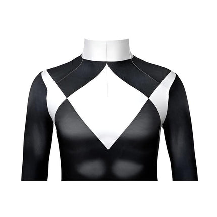Black Dinosaur Team Tight Cosplay Jumpsuit Costume AU