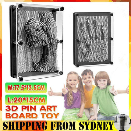 3D Metal Pin Art Board Desk Toys Frame - Aimall