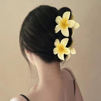 12pcs Gradient Candy Colour Flower Hair Clips Stylish Accessories for Women