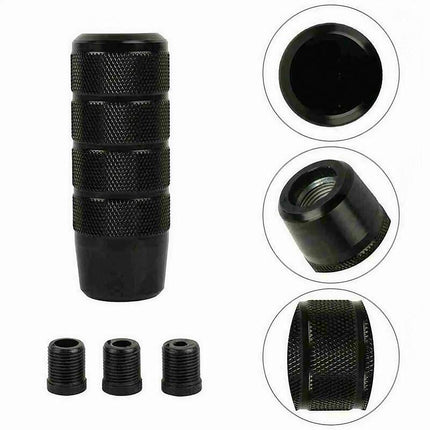 Manual Aluminum Car Gear Stick Shift Knobs Black Shifter Knob Lever Universal - Aimall