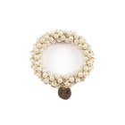 Women Rope Scrunchie Ponytail Holder Pearl Beads Elastic Hair Band Hair Tie Rope - Aimall