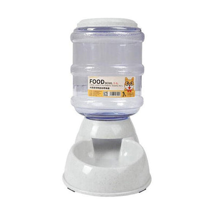 Automatic 3.8L Food Feeder Pet Dog Cat Puppy Dispenser Feeder Bowl Bottle - Aimall