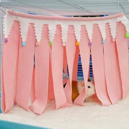 Hammock Hideout House for Hamsters Guinea Pigs Rabbits with Tassel Shelter