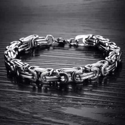 Chic Titanium Steel Masculine Bracelet Lobster Claw Buckle for Men & Boys - Aimall