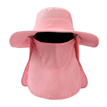 2PCS Outdoor Fisherman Hat Men Women Sun Protection Fishing Cap Bucket Hat