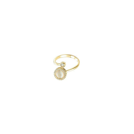 Cat Eye Bracelet Ring Set Fashion Jewellery Women Adjustable Accessories