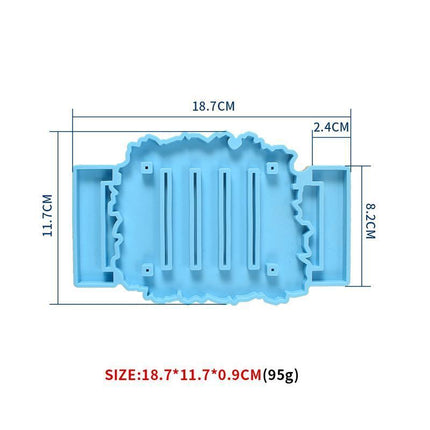 2x Coaster Stand Epoxy Resin Mold Cup Mat Holder Silicone Mould DIY Crafts Tool - Aimall