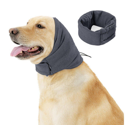 Pet Dog Cat Grooming Ear Cover Reduce Noise Calming Earmuffs Winter Warm Hood
