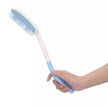 Extra Long Handle Comb Teeth and Brush for Elderly Easy Grip Hair Care Tool