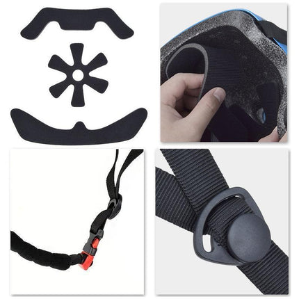 Bike/Skate Helmet 3 Sizes Available Kids Adult Skateboard Professional Safety Blue - Aimall