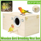 Wooden Right Opening Parrot Breeding Box Hatching Nesting Pet Cage for Birds