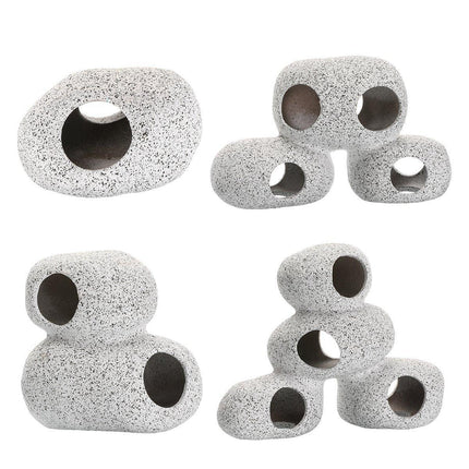 Clay Pot Aquarium Decoration Shrimp House Cichlid Breeding Tank Fish Nest