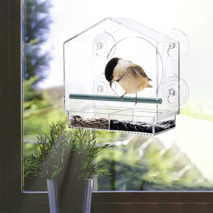 Large Window Bird Feeder Strong Suction Cups Superior Design Lifetime Guarantee - Aimall