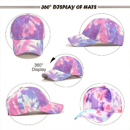 Tropical Fruit Tie-dye Baseball Cap Fashion Sun Hat Casual Outdoor Sports Cap