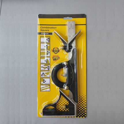 300MM Multifunctional Angle Ruler with 180 Degree Protractor Level Woodworking Tool