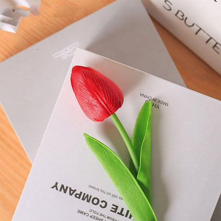 20PCS Real Touch Artificial Tulip Bouquet Fake Flowers for Home Wedding Decor