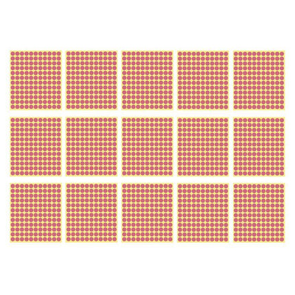 8/13/25/50mm Colour Sticker Dots Adhesive Round Labels Circular Scrapbooking Pink - Aimall