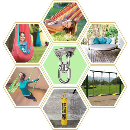 Durable Stainless Steel Swing Chair Hammock Hooks Heavy Duty Swivel Load Hooks