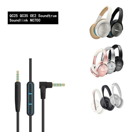 Cable Remote Mic F/ Bose QuietComfort 25 35 QC25 QC35 Headphone Android Phone - Aimall