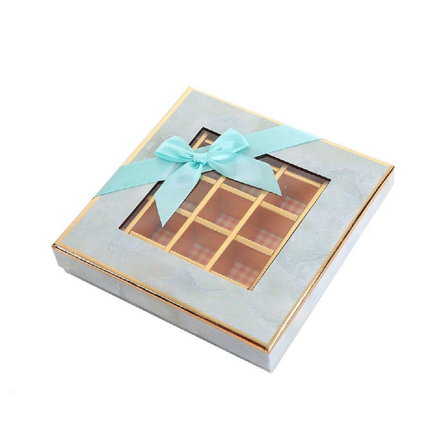 25X Valentines Day 9/12Grids Chocolate Box Gourmet Desserts Gift Display Window