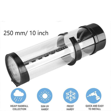 Outdoor Rain Gauge Weather Station Rainfall Measuring Collector for Garden Yard