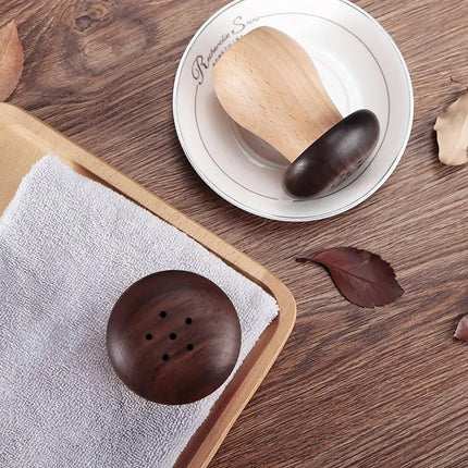 Solid Wood Toothpick Holder Black Walnut Beech Cute Mushroom Toothpick Box