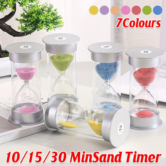 10/15/30 Minute Hourglass Timer Sand Timer for Home Office and Classroom Use