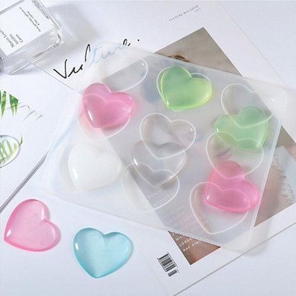 Heart Silicone Pendant Mold Necklace Jewelry Resin Mould Casting Craft DIY Tool - Aimall