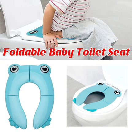 Blue Kids Toilet Seat Washer Portable Baby Training Seat for Easy Potty Training