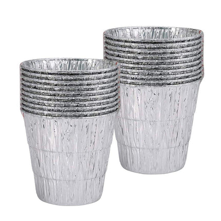 20pcs Tin Foil BBQ Bucket Liners Disposable Outdoor Grill Liner for Cookin