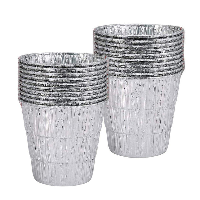 20pcs Tin Foil BBQ Bucket Liners Disposable Outdoor Grill Liner for Cookin