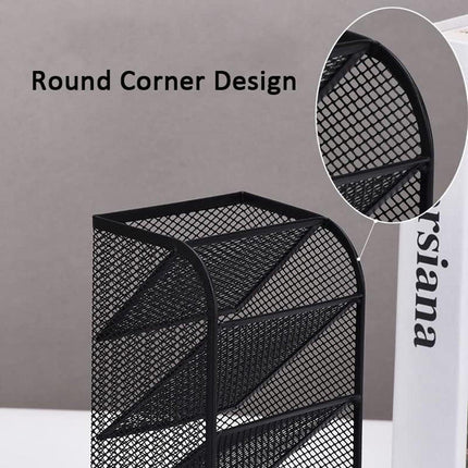 Multifunctional Slanting Pen Holder Desk Organiser Pen Holder Stationery Storage