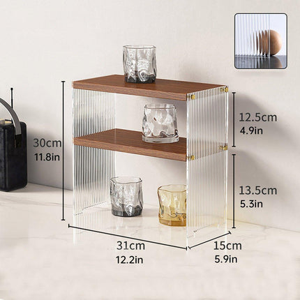 Acrylic Desktop Cup Holder Multi-Purpose Portable Storage Organizer For Home