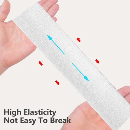 50pcs Disposable Velcro Hair Ties Elastic Nonwoven Hair Ties for Beauty Salon