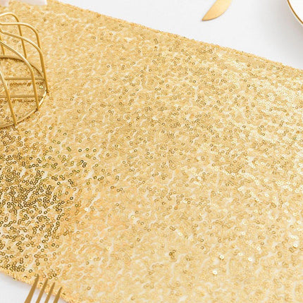 Sequin Table Runner Square Decorative Hotel Tablecloth for Wedding Party Decor