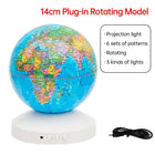 Smart AR LED Globe with Star Projection Light Rotating Night Lamp for Bedroom