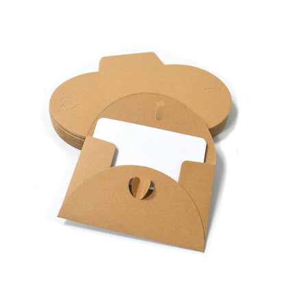100pcs Vintage Kraft Wedding Envelopes Greeting Cards DIY Invitations Pack