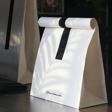 20pcs Creative Kraft Paper Bags Fashion Simple Baking Snack Packaging Bags
