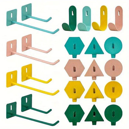 5pcs Pegboard Hooks Storage Accessories Organizing Tools Wall Hanging Solutions