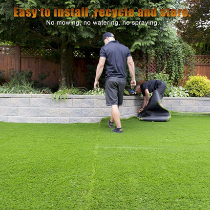 10SQM Artificial Grass Synthetic Turf Lawn 2x5m Fake Plant Plastic 30mm Height