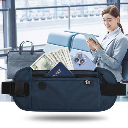 Running Hiking Sport Bum Bag Travel Phone Money Fanny Pack Waist Belt Zip Pouch