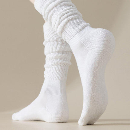 3Pairs Warm Calf Socks Stack Stockings Winter Fall Over Knee High Thick Socks Set