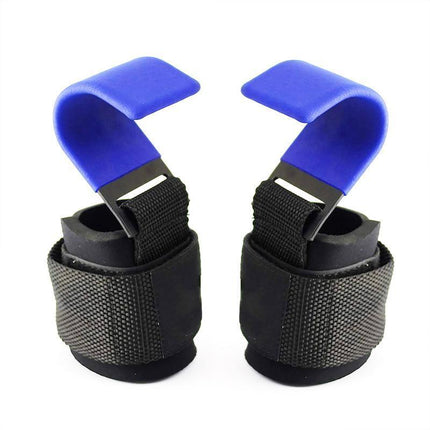 WEIGHT LIFTING POWER HOOKS POWER GRIPS WRIST SUPPORT BAR STRAPS GYM HOOK GLOVES Aimall