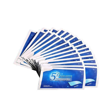 5D Teeth Whitening Strips Pro Safe White Tooth Clean Gel Bleach Dental Strength - Aimall
