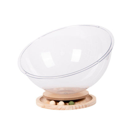 Four Seasons Acrylic Space Capsule Cat Bed Semi-closed Cool Nest Turntable Toy