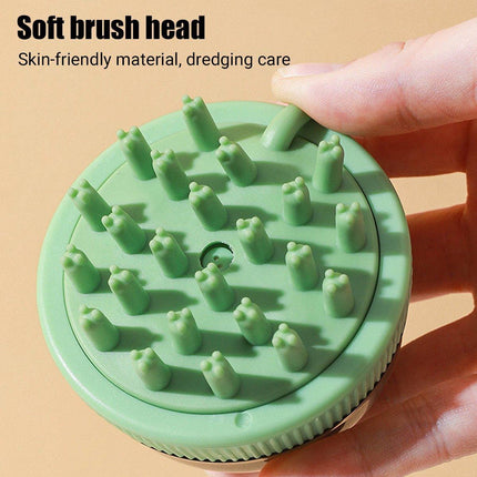 2PCS Pet Cleaning Brush Bath Massage Gel Dispenser Cats Dogs Grooming Tool