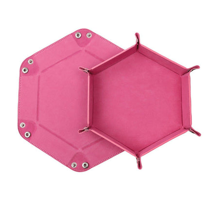 Hexagonal Velvet Folding Storage Tray Box Desktop Organizer for Home and Office